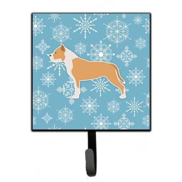 Jensendistributionservices Winter Snowflake Staffordshire Bull Terrier Leash or Key Holder MI1527526 - main